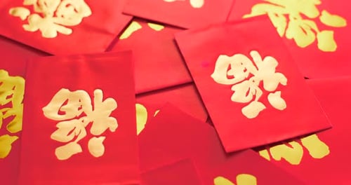 Chinesisches rotes Paket für das neue Mondjahr