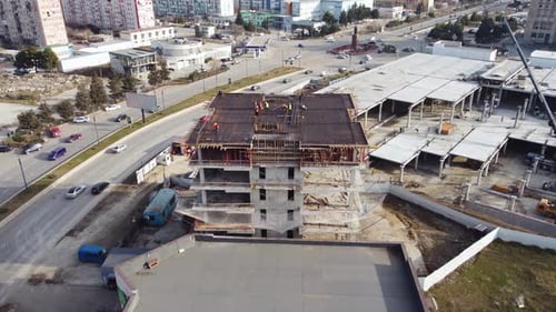 Construcción de edificios desde el aire