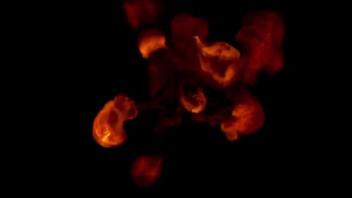 Fiery Smoke Burst Transition for Dynamic Reveals