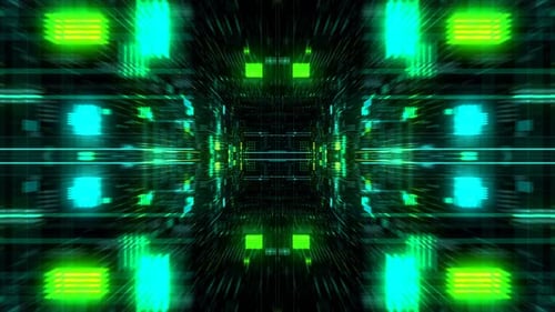 Flight cosmic futuristic HUD tunnel seamless VJ loop