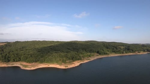 Aerial Blue Lake
