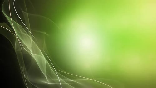 Green Abstract Fluid Organic Lines Motion Background