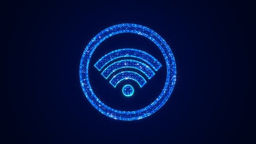 Holograma 3D de tecnologia de Internet Wi-Fi