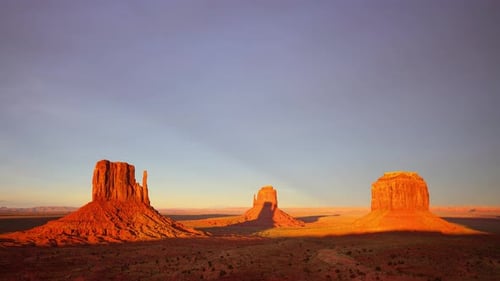 Monument Valley Twilight Clouds Sunset Time Lapse