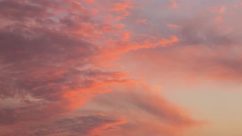 Beautiful Orange Sunset, Time Lapse, 4k