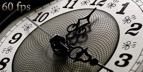 Clock Hands Moving Across Clock Face