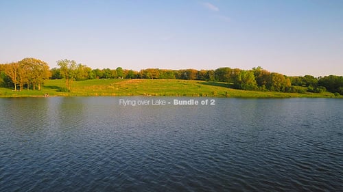 Flying Over Lake