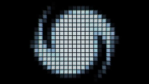 Abstract Geometric Pixel Screen Wipe Effects