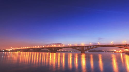 Sunset Behind the Bridge