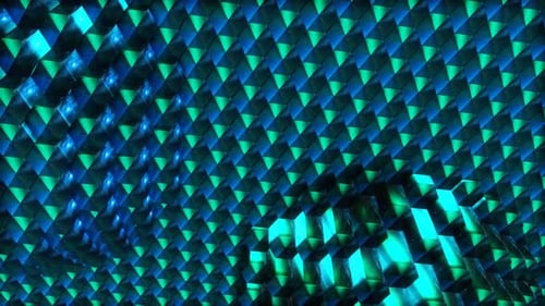 Neon Hexagons 4K, Loop