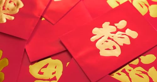Festive Red Envelopes for Chinese New Year