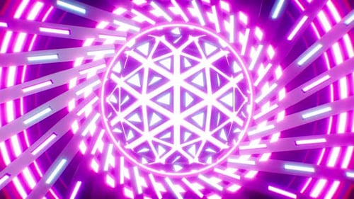 Geometric Sphere Lights Vj Loop