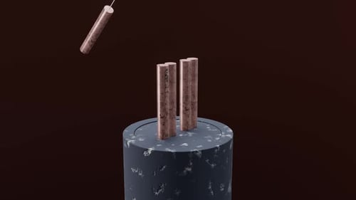 Mouvement en boucle du pendule cylindrique satisfaisant
