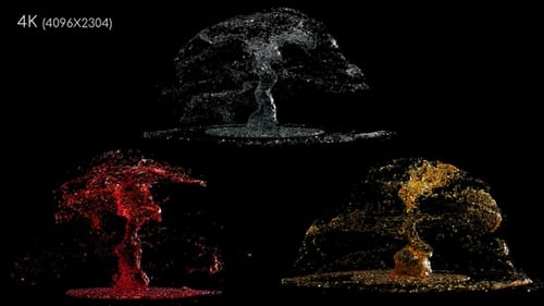 Dynamic Fluid Splash Alpha Channel Transition