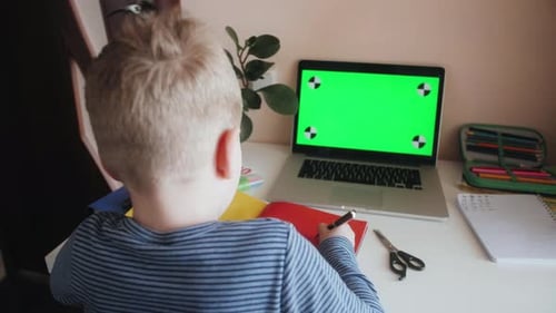 Distance Education Online Learning Lesson Concept