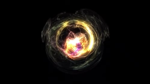 Abstract Energy Orb Swirling Light Effect Animation