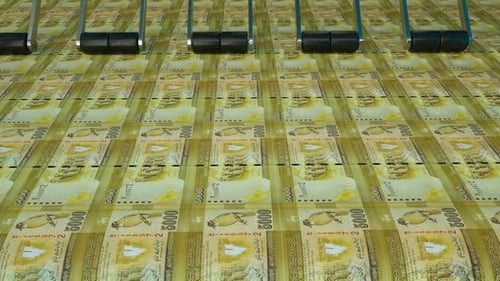 inflation Sri Lanka LKR RS 5000 currency money printing made bank exchange economics crisis