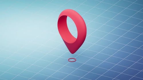 Loop animation of location mark