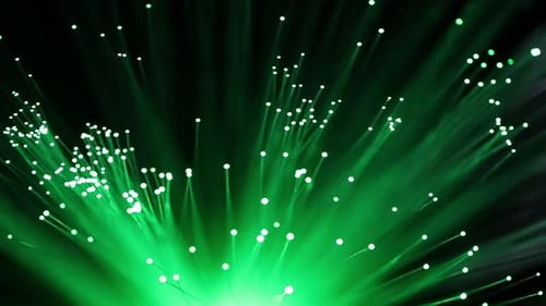 Abstract Close Up of Fiber Optic Lights