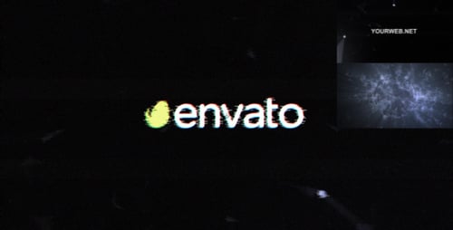 Aberration Glitch Logo Reveal