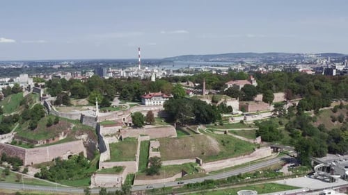 Aerial Shot Belgrade Serbia