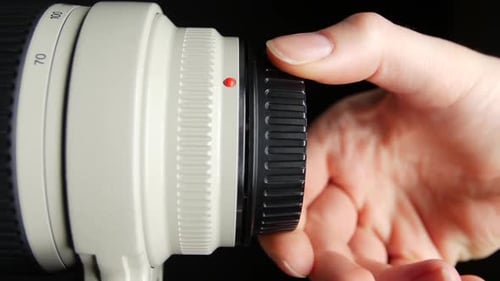 Lens Cap with Clipping Path, on Black