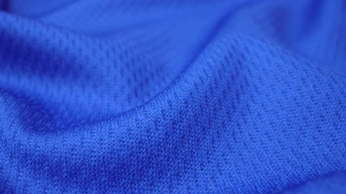 Close Up Detailed Cloth Texture of Shiny Spandex Cloth with Dolly Shot