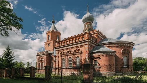 Pirevichi Village, Zhlobin District Of Gomel Region Of Belarus. All Saints Church Is Old Cultural