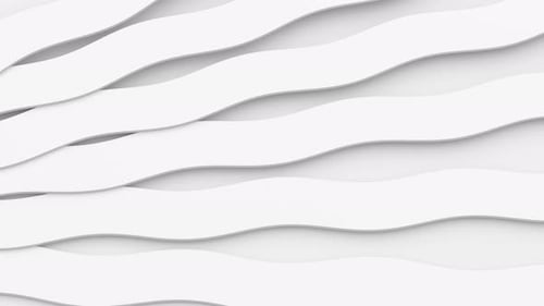Modern White Abstract Wavy Lines Animation