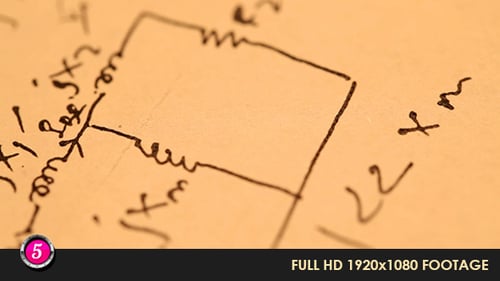 Handwritten Electrical Circuit Diagram Macro Zoom