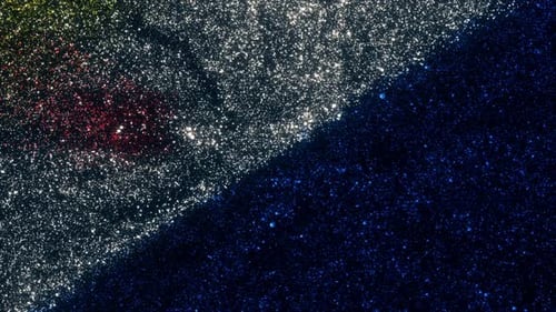 Abstract Glitter Particles Flowing Motion Background Loop