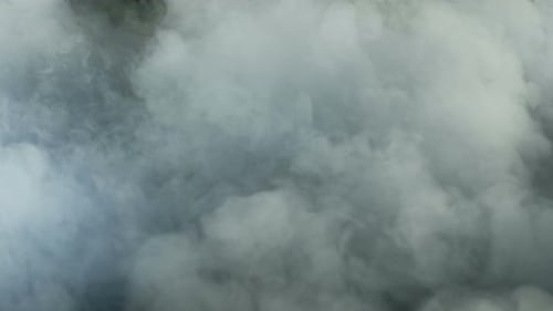 Abstract Gray Smoke Clouds Flowing