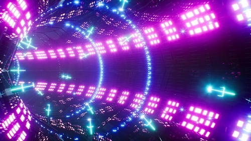 Fast Blinking VJ Tunnel Loop 4K