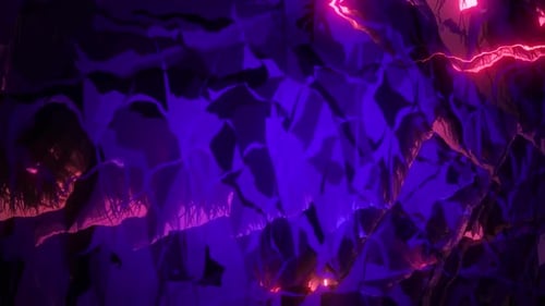 Abstract Neon Glow Tunnel Loop Background