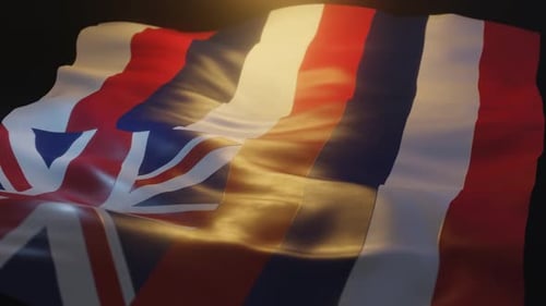 Realistic Waving Flag of Hawaii Animation