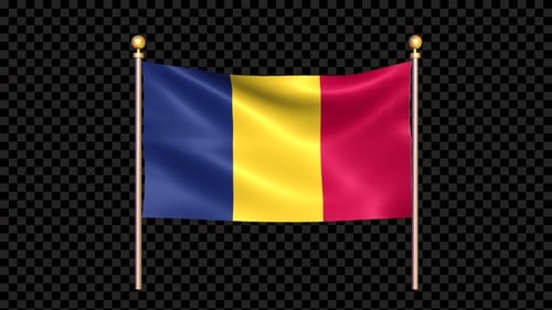 Seamlessly Looping Waving Flag Animation on Pole