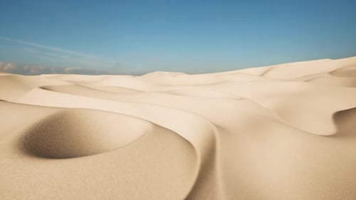 Sand Dunes Sunlight Blue Sky Beautiful Landscape Vacation Travel Africa View