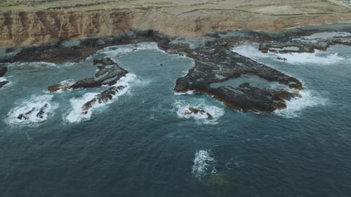 Incredible Mountain Scenery on the Ocean in the North of the Spanish Volcanic Island of Tenerife
