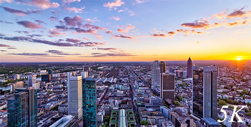 Modern City Skyline Day to Night