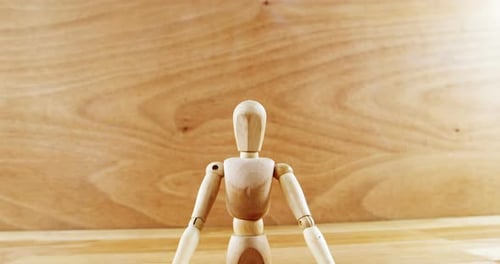 Figurine performing yoga