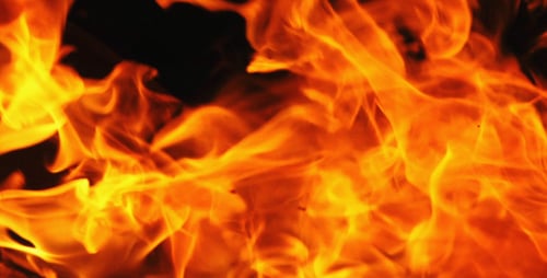 Wood Fire in the Dark 10
