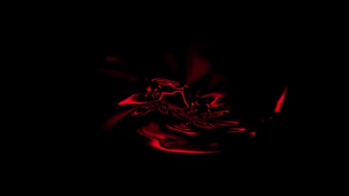 Abstract Bright Animation of Liquid Fantasy Shapes