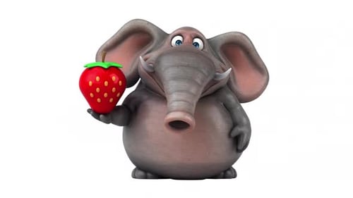 Lustiger Elefant - 3D-Animation