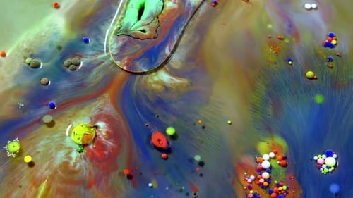 Diffusion d'éclaboussures de gouttes d'encre abstraites