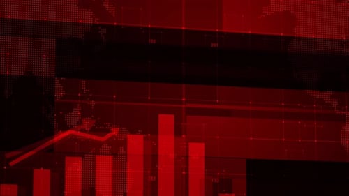 Global Business Data Growth Animated Background