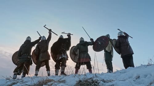 Vue arrière. Les Vikings passent à l'offensive.