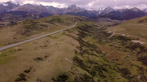 Estrada panorâmica nas montanhas