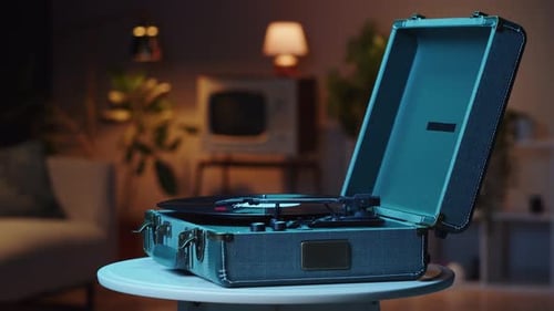 Vinyl Record Closeup