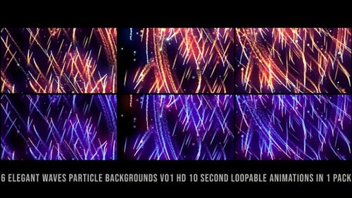 Vibrant Glowing Particle Streaks Background Pack