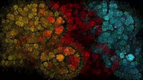 Fond abstrait Soft Fury de rendu numérique